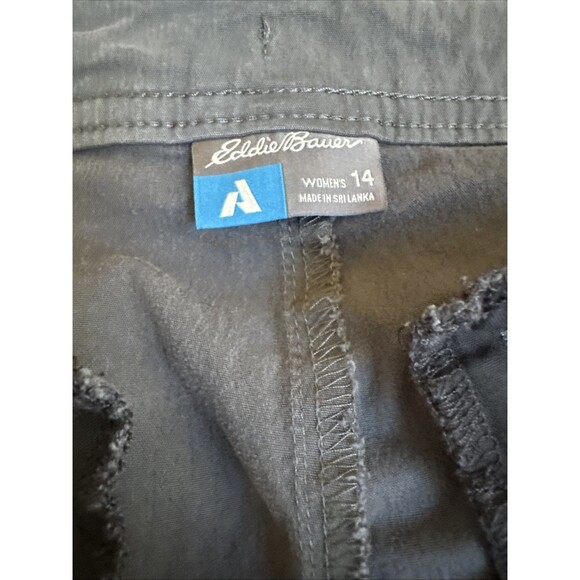 EDDIE BAUER First Ascent Guide Pro Nylon Pants Womens 14 Gray Cargo Hiking - Picture 2 of 14